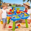 Novaluki Sand and Water Table for Toddlers 3-5, Kids Outdoor Activity Water Tables with Beach Fun Sand Toy, Summer Outside Toys Water Playset for Toddler Boys Girls Ages 2 3 4 5 6 7 8 view 2