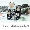 AwnsIMfreien Nesting Dolls, Russian Dolls, 5PCS Wooden Russian Nesting, Cute Black and White for Kids Adults, Waterproof Stacking Matryoshka Doll for Easter Birthday view 3