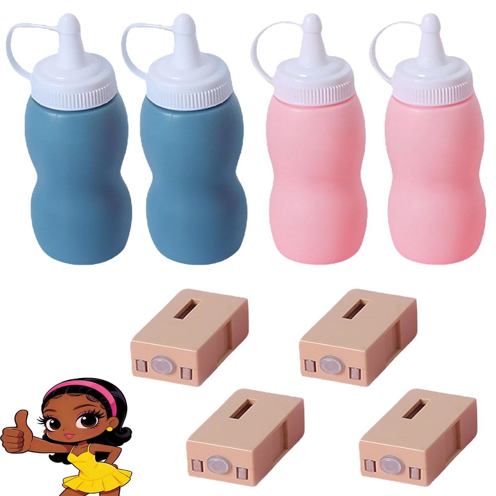 Fog Bubble Solution Refill for Smoke Bubble Machines, Magic Bubble Wands & Makers, Long-Lasting Liquid with Atomizer (Blue+Pink-2)