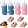 Fog Bubble Solution Refill for Smoke Bubble Machines, Magic Bubble Wands & Makers, Long-Lasting Liquid with Atomizer (Blue+Pink-2) view 1