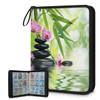 DXTKWL Card Binder Japanese Zen Orchid Bamboo Stone 9 Pocket Trading Card Holder 900 Pockets with 50 Removable Sleeve Waterproof Album Book Storage for Cards view 1