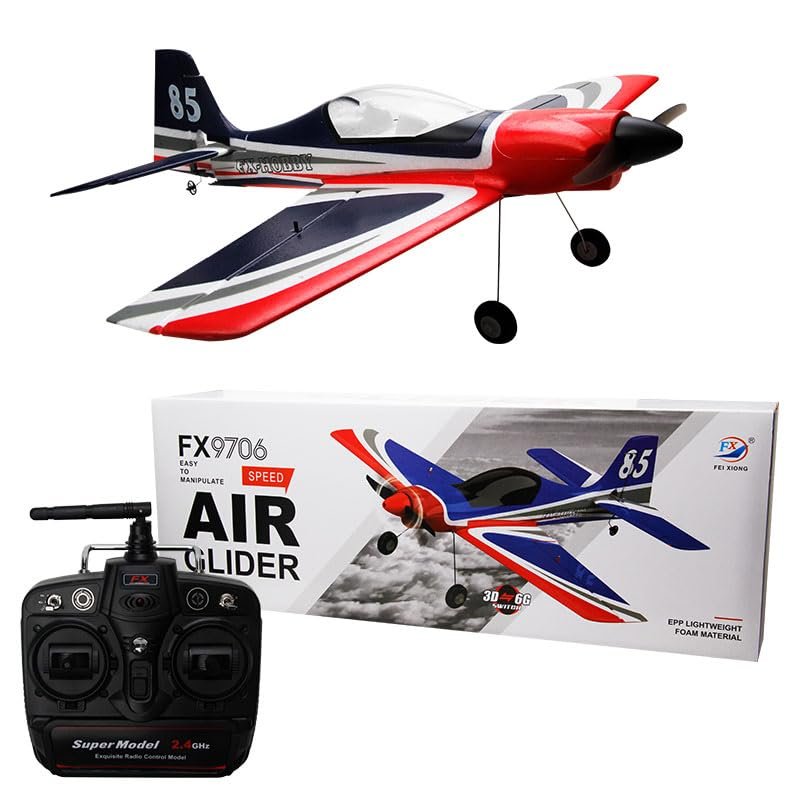 5-Channel Brushless RC Plane, 4-Axis Remote Control Foam Aircraft, Electric Airplane Model with 3D/6G Mode Switch, 6-Axis Gyro Stabilization, EPP Impact-Resistant Material