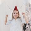 Abaodam Pink Sequin Tulle Cone Birthday Hat for, One Size, Party Headwear with Decorative Mesh,  Princess Birthday Photo Prop view 4
