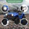 12V Ride on Toys, Electric Car with Remote Control,Ride on Car w/ 4-Wheeler Suspension, 3 Speeds, Led Lights, Bluetooth Music Player, Blue view 3