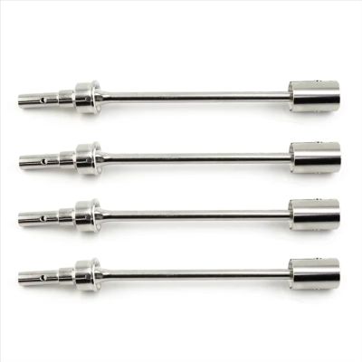 RC Car Transmission Shaft Compatible with TRAXXAS E- 2.0 for VXL 86086-4 1/10 RC Car Upgrade Parts Accessories 4Pcs Steel CVD Drive Shaft Drive Cup