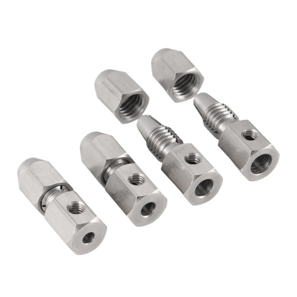 1PCS RC Boat Coupling 3.17mm/4mm/5mm/6mm CNC Stainless Steel Collet Coupler confident(6mm)