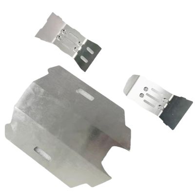 3pcs Stainless Steel Front And Rear Chassis Armor Protector for Arrma 1/14 for Mojave RC Car Parts Accessories confident
