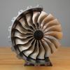 1/20 Scale TR900 Engine Model Kit, Trent 900 Aircraft Turbofan Engine DIY Assembly Functional Model for Adults, Collectible Desk Deco for Hobbyists (150+PCS) view 3