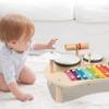 Baby Drum Set, Toddler Drum Set 5 in 1 Wooden Rounded Educational Baby Musical Toys with Storage Slots Safe Enlightening Kids Musical Instruments, Kids view 4