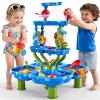 ZDRKWSM 4-Tier Water Table for Kids 3-5, Summer Outdoor Beach Sensory Activity Playset Kids Sand and Water Table Toys, Birthday Gifts for Boys and Girls 3 4 5 6 7 8 view 1
