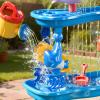 ZDRKWSM 4-Tier Water Table for Kids 3-5, Summer Outdoor Beach Sensory Activity Playset Kids Sand and Water Table Toys, Birthday Gifts for Boys and Girls 3 4 5 6 7 8 view 2