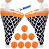 Leitee 11 Pcs Granny Pants Yard Game Basketball Games Set Oversized Pants with Bouncy Balls and Air Pump Outdoor Tossing for Basketball Party Supplies Sport Play Adults Fun Family Reunion Gatherings view 1