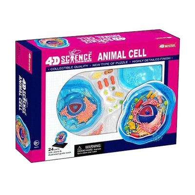 4D Animal Cell Model, 24 Detachable Parts Cell Organs Cell Animal Learning Model Microbiology Structure Under The Microscope, for Training and Teaching Demonstration