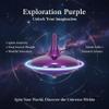Hautech Electric Spinning Top, 6+ Hours Endless Spinning, LED Light Show, The Dreamer Spinning Top for Focus, Calm & Creativity, Timer-Enabled Design, Unique Gift for Adults (Exploration Purple) view 2