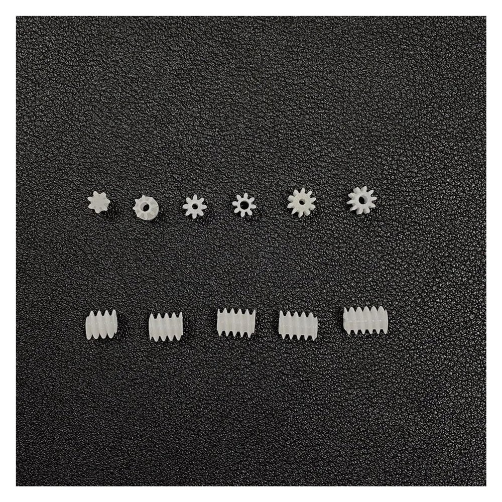 10pcs 0.5M Modulus Gear Toy RC Model Car 1mm/2mm Shaft Electronic Starter Transmission 6mm Worm Gear 6X6X2MM Motor Starters