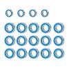 10Pcs 5x11x4mm Metal Bearing Kit for Traxxas 2WD RC Car - for Slash Parts confident(Silver blue 19Pcs) view 1