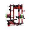 1/12 Scale Mini Gym Workout Equipment with Barbell, Rack & Plates, Doll House Ornament Accessories Decoration Desktop Display Gift for Fitness Fans view 2