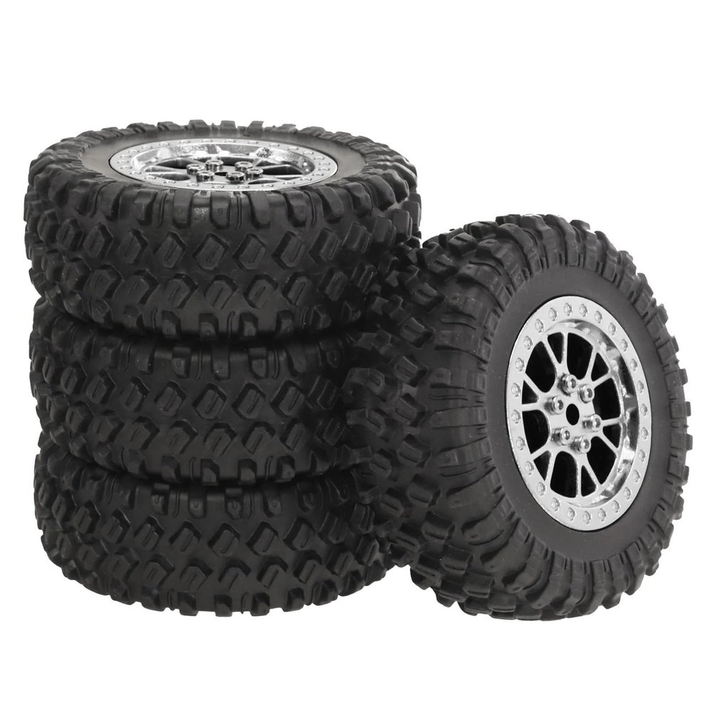 4PCS Plastic Clamp Tire Hub Inner Cotton Tire 70mm Inner Diameter 5mm For MN D90 MN98 for WPL C14 C24 C34 RC Car confident(Type B S)