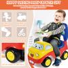 Ride On Car with Underneath Storage 512545cm, Ride On Push Car for Toddlers, Baby Sliding Car with Music Steering view 2
