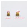 0.6 Modulus Copper Metal Gear 1.98mm Aperture Electronic Starter Spindle Gearwheel Fit 2mm 2.3mm 3.175mm 12T .98MM Hole Motor Starters view 2
