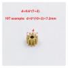 0.6 Modulus Copper Metal Gear 1.98mm Aperture Electronic Starter Spindle Gearwheel Fit 2mm 2.3mm 3.175mm 12T .98MM Hole Motor Starters view 3