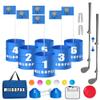 6 Holes Backyard Golf Game with 2 Adjustable Clubs, Outdoor Yard Golf Practice Game for Adults and Family, Lawn Golf Game Ideal for Camping, Party, Beach, Park view 1
