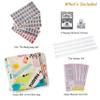 AlloCavi Travel Mini American Mahjong Set - 166 White Tiles Includes Jokers 0.8" White Melamine Material - with Instructions Cards and Game Tablecloth 4 All-in-One Racks and Pushers (Lime Island) view 4