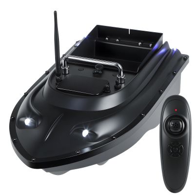 Bait Boat, 500m/546 Yards Remote Control with GPS, 4.4lbs Load Capacity, 6 Hours Sailing Time & Dual Motor, Fully Waterproof Windproof for Fishing Enthusiasts Black