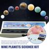 1Set Solar System for Kids with 9 Planet Lifelike Funny Planets for Kids Solar System with Box Storage Natural Ore Planet Toys Educational for view 2