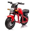 24V 300W Kids Electric Motorcycle High Speed Ride On Toy with 14" EVA Tires Dual Suspension Knob Throttle Lights and Music Electric Toy Muscle Motorcycle for Ages 6+ Red Polypropylene Red view 1