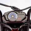 24V 300W Kids Electric Motorcycle High Speed Ride On Toy with 14" EVA Tires Dual Suspension Knob Throttle Lights and Music Electric Toy Muscle Motorcycle for Ages 6+ Red Polypropylene Red view 2
