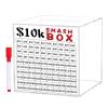 10000 Saving Challenge Piggy Bank - Large Clear Acrylic Money Saving Box | Unbreakable Transparent Cash Money Piggy Bank with Counter | Acrylic Cash Coin Counter for Kids & Adults view 4