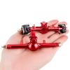 +4mm Planet Front Axles with 3-Section CVD & Brass Steering Knuckles for 1/24 RC Axial SCX24 Upgrade Parts (Red Front & Rear) view 3