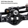 +4mm Planet Front Axles with 3-Section CVD & Brass Steering Knuckles for 1/24 RC Axial SCX24 Upgrade Parts (Red Front & Rear) view 4