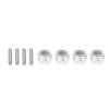 RC Car Brake Disc Set, Aluminum Alloy Wheel Hex Hub Brake Disc with M4 Lock Nuts, High Performance RC Road Racing Parts, Durable Anodized Surface for D4 D5 XIS and TT (Gold) view 3