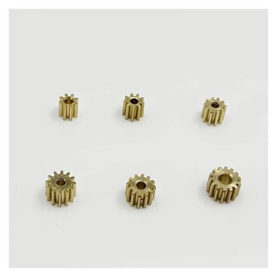 0.5 Modulus 9T 2MM Metal Copper Brass Gear Pinion Transmission Gear Fit Electronic Starter Shaft DIY RC Toy Car Motor Starters