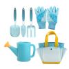 Kids Gardening Set - 6 Pieces Educational Fun Toys, Includes Kids Gardening Gloves for Pretend Play Digging Watering Planting Climbing Garden Yard Outdoor Fun, Flower Vegetable Growing view 1