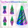 3D Printed Fidget Toys (6 Pack), Impossible Cone & Pyramid Spiral Toy, Optical Illusion Passthrough Desk Toys for Adults & Kids, Stress Relief Sensory Fidgets for Anxiety, Cool Office Gifts, 6PCS XL view 3