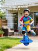 Balance Pogo Ball with Handle Board, Fun Balance Bounce Toy, Anti-Slip Bounce Board for Indoor Outdoor Use, Low Noise Pogo Stick Alternative for All Ages (Purple) view 2