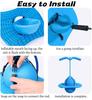 Balance Pogo Ball with Handle Board, Fun Balance Bounce Toy, Anti-Slip Bounce Board for Indoor Outdoor Use, Low Noise Pogo Stick Alternative for All Ages (Purple) view 4