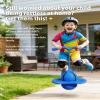 Balance Pogo Ball with Handle Board, Fun Balance Bounce Toy, Anti-Slip Bounce Board for Indoor Outdoor Use, Low Noise Pogo Stick Alternative for All Ages (Blue) view 2