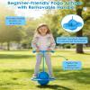 Balance Pogo Ball with Handle Board, Fun Balance Bounce Toy, Anti-Slip Bounce Board for Indoor Outdoor Use, Low Noise Pogo Stick Alternative for All Ages (Blue) view 3