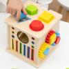 Activity Cube - Wooden Developmental Toy, Multi Functional Play Cube for Party, Playroom, Classroom Home Birthday Gift Girls, Boys Kids Early Learning Motor Skill Development, Educational Fun view 3