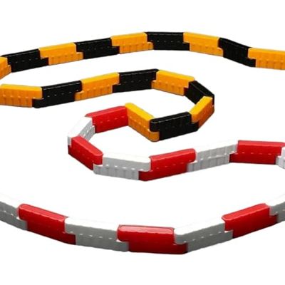 Road Barrier DIY Racing Track Design Drifting Race Track 6 2x1 8x2 5CM Red White Black Yellow Random 10PCS 50PCS 100PCS 200PCS(10pcs)