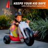 Electric Tricycle Toy,Big Wheel Low-Riding Tricycle with Adjustable Seat, Speed Control 3-6 MPH Max Speed, Kid Tricycle 45 Mins Max Long Lasting, Electric Tricycle Ages 3 and Up view 4