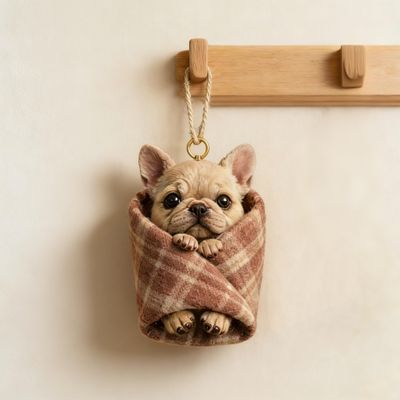 1pcs Cozy Wrapped Critters Ornament,2026 New Hanging Alpaca Plush Toys Ornaments, Acrylic 2D Realistic Plush Toy Soft Fluffy, Birthday Presents for Kids Preschool Realistic