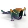 3D Printed Sea Monster Toy, Trevor Henderson Mythical Ocean Predator Model, Creative and Novel Toys ([C]) view 1