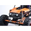 Aluminum 7075-T6 Alloy Front Bumper With White Light For Vanquish 1:10 H10 Optic Kit/Yokohama RTR/Sparco RTR Rock Crawler Upgrades - Silver view 3