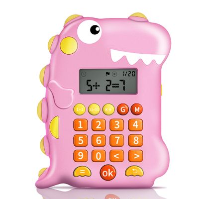 Math Games for Kids Ages 5-12, Portable Kids Calculator Toy, Addition Subtraction Multiplication Division Practice, 4 Logic Modes, 100,000 Questions, Fun Educational Math Toy