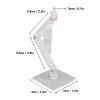 10 Pcs Action Figure Display Holder, High Stability Doll Model Support Stand for 6 Inch Figures, ABS Plastic Base with Screws and Nuts, Perfect for Anime Collectors and Home Decor (Transparent) view 2
